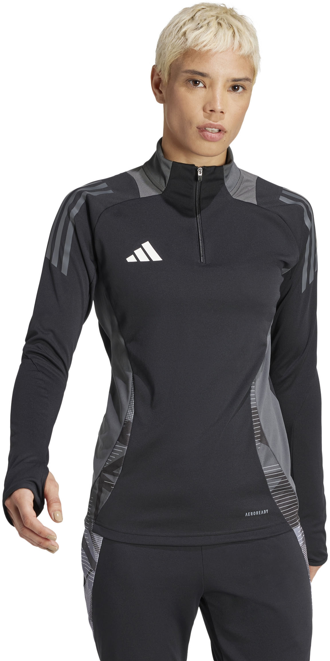 TRACK JACKET - BLACK/TEAM DARK GREY